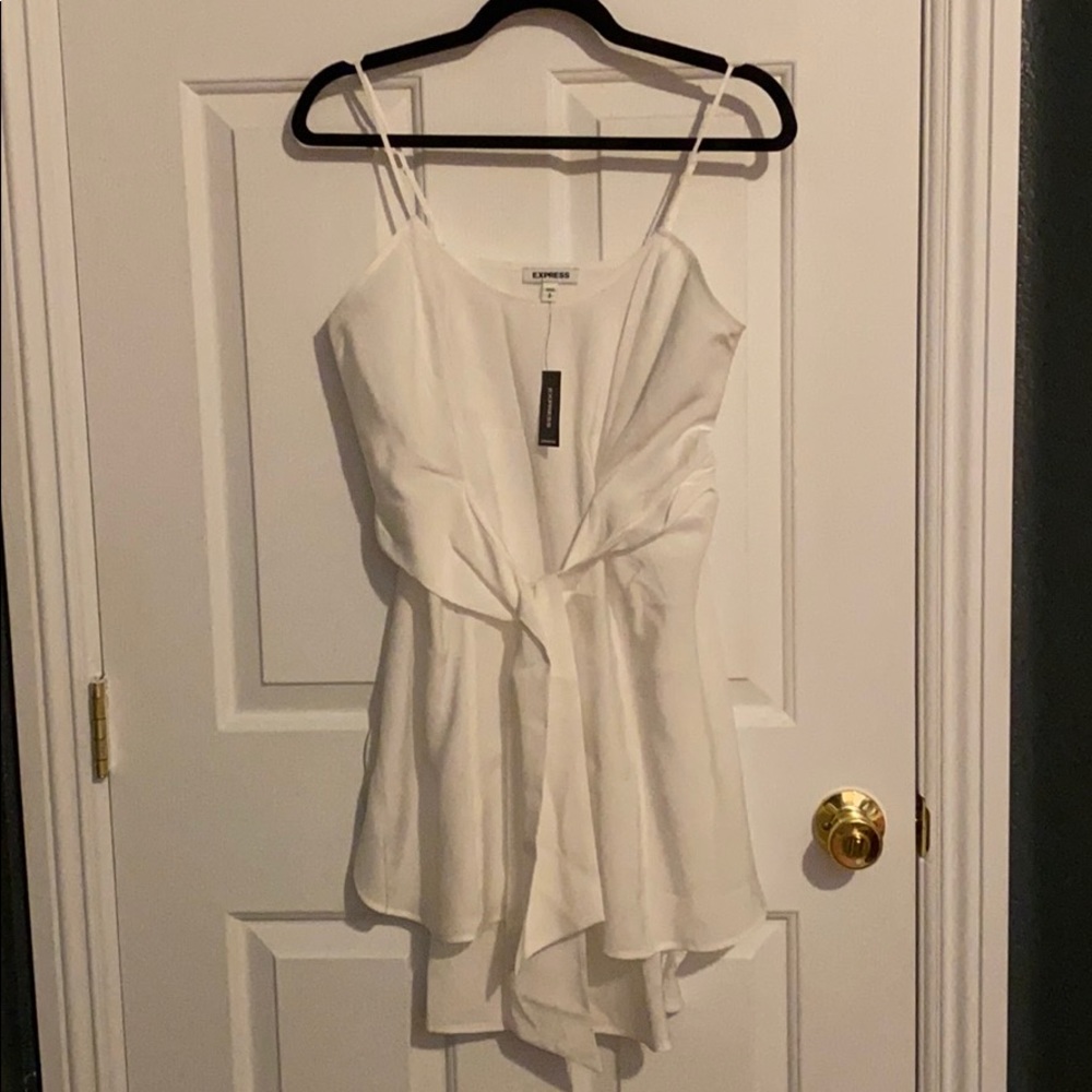 Tie front tunic cami